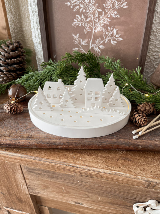 Village de Noël lumineux