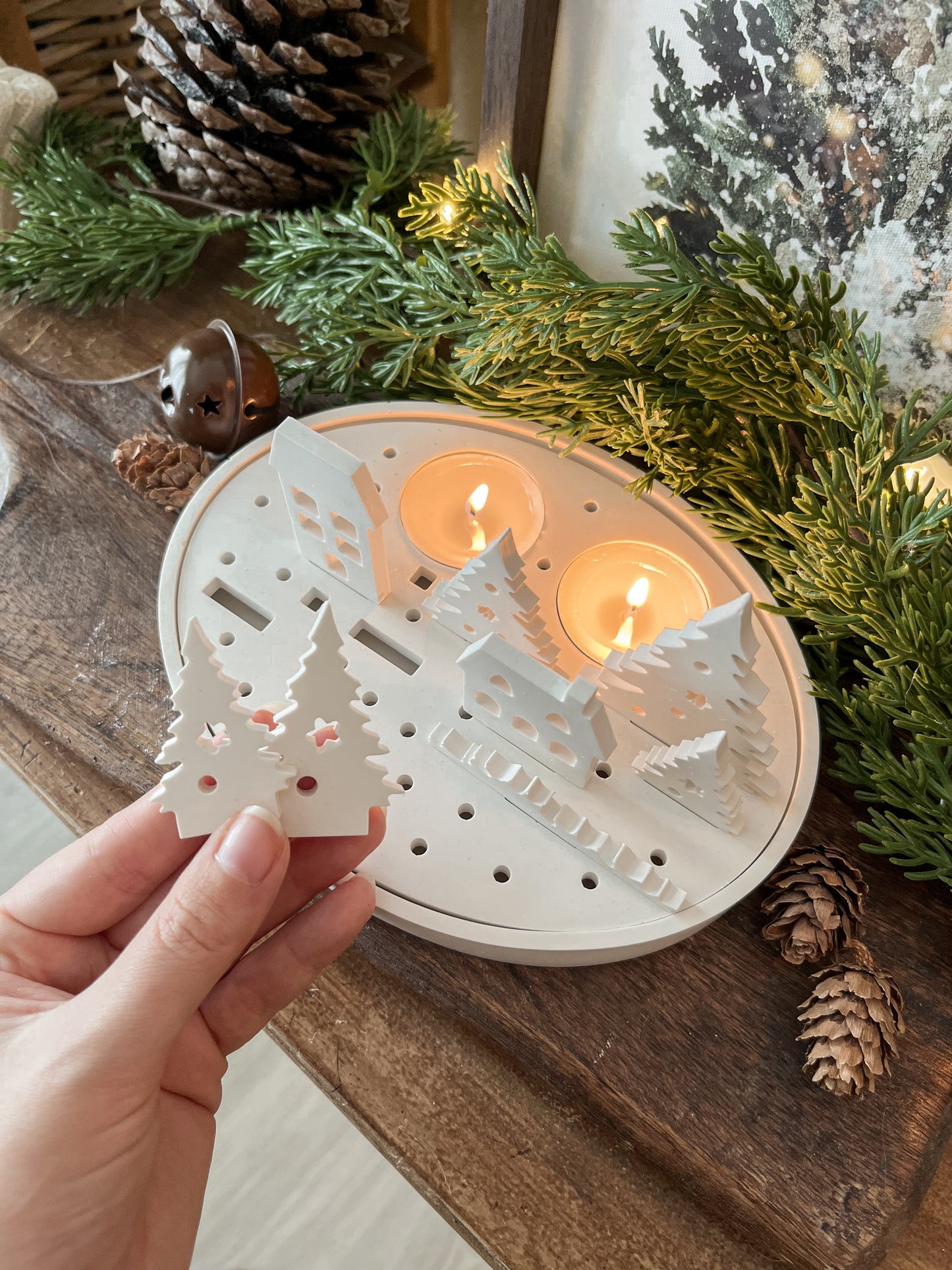 Village de Noël lumineux