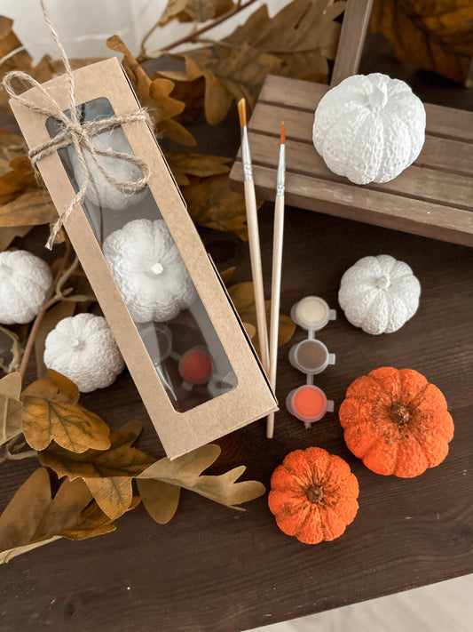 Kit CITROUILLES à peindre