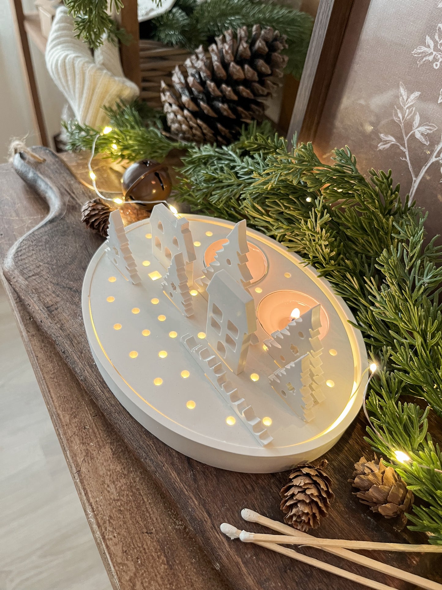 Village de Noël lumineux