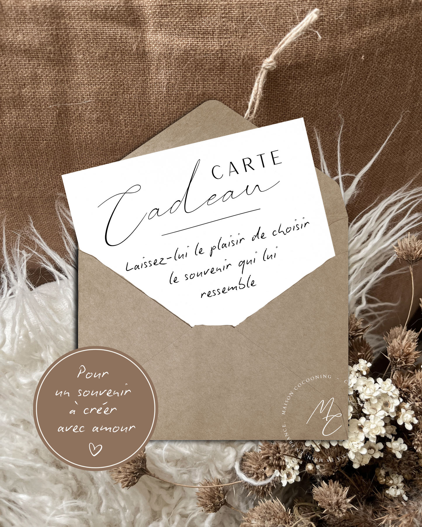 Carte cadeau Maison Cocooning